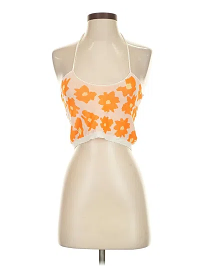 Pre-owned Shein Sleeveless Blouse In Orange