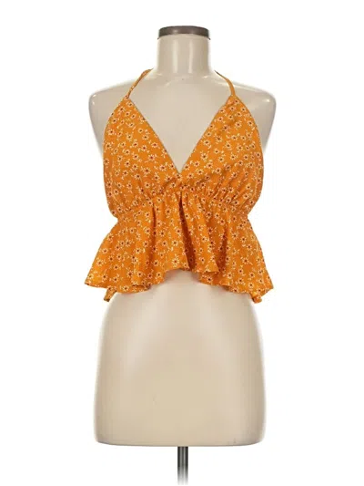 Pre-owned Shein Sleeveless Blouse In Orange