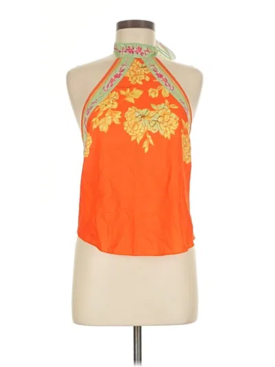 Pre-owned Shein Sleeveless Blouse In Orange