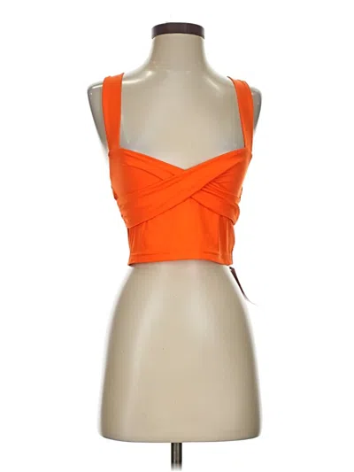 Pre-owned Shein Sleeveless Blouse In Orange