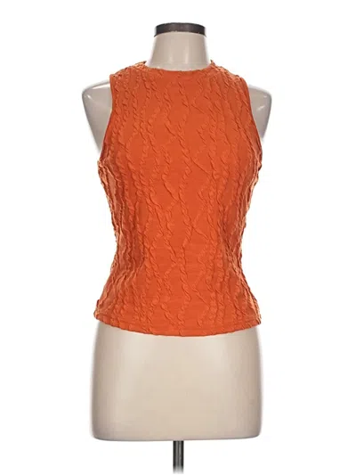 Pre-owned Shein Sleeveless Blouse In Orange