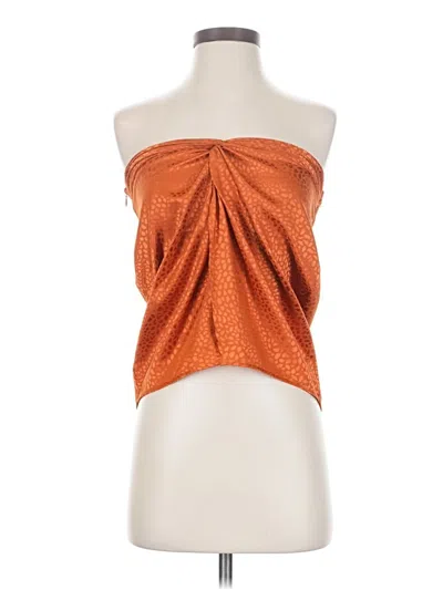 Pre-owned Shein Sleeveless Blouse In Orange