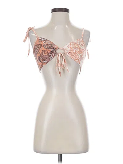 Pre-owned Shein Sleeveless Blouse In Orange