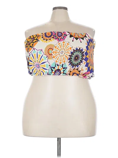 Pre-owned Shein Sleeveless Blouse In Orange