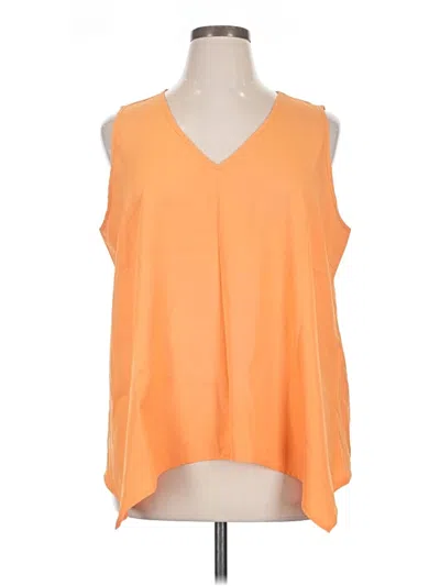 Pre-owned Shein Sleeveless Blouse In Orange