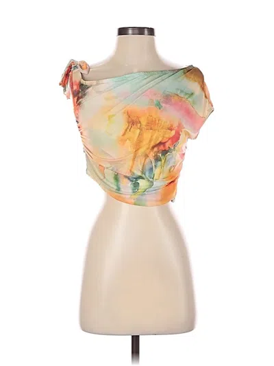 Pre-owned Shein Sleeveless Blouse In Orange