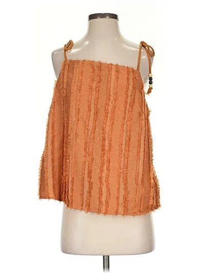 Pre-owned Shein Sleeveless Blouse In Orange