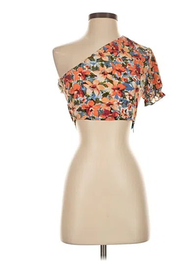 Pre-owned Shein Sleeveless Blouse In Orange