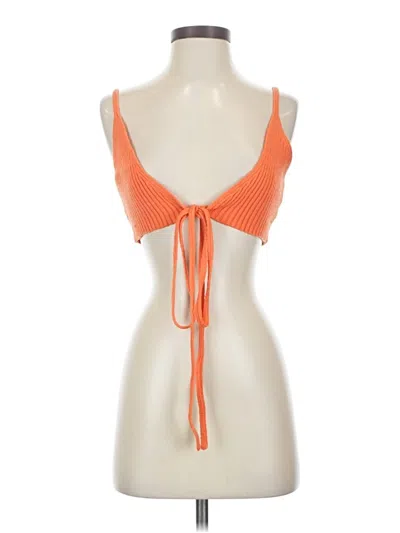 Pre-owned Shein Sleeveless Blouse In Orange