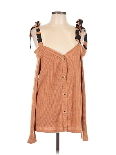 Pre-owned Shein Sleeveless Blouse In Orange