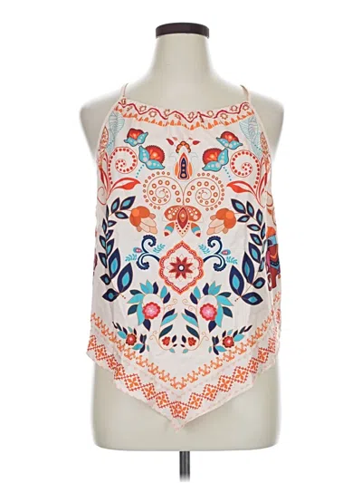 Pre-owned Shein Sleeveless Blouse In Orange