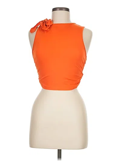 Pre-owned Shein Sleeveless Blouse In Orange