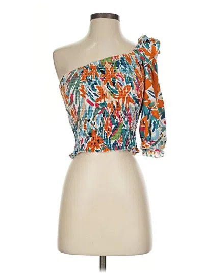 Pre-owned Shein Sleeveless Blouse In Orange