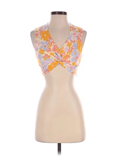 Pre-owned Shein Sleeveless Blouse In Orange