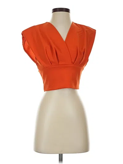 Pre-owned Shein Sleeveless Blouse In Orange