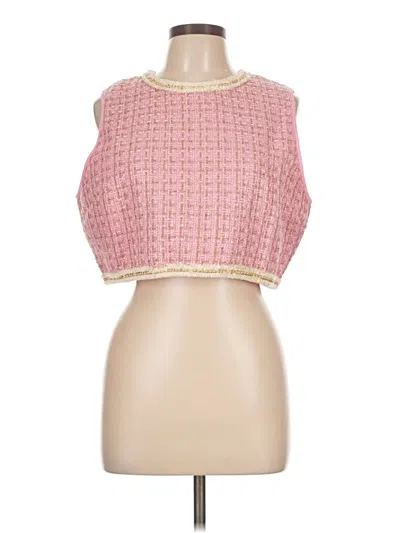 Pre-owned Shein Sleeveless Blouse In Pink