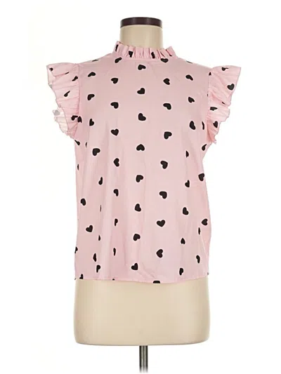 Pre-owned Shein Sleeveless Blouse In Pink