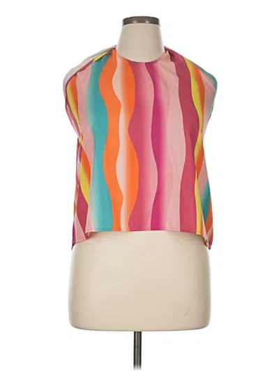 Pre-owned Shein Sleeveless Blouse In Pink