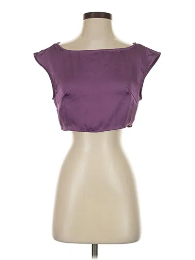 Pre-owned Shein Sleeveless Blouse In Purple