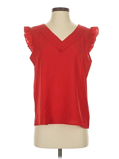 Pre-owned Shein Sleeveless Blouse In Red