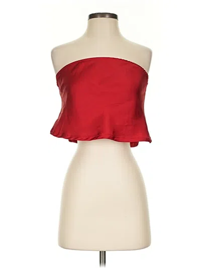 Pre-owned Shein Sleeveless Blouse In Red