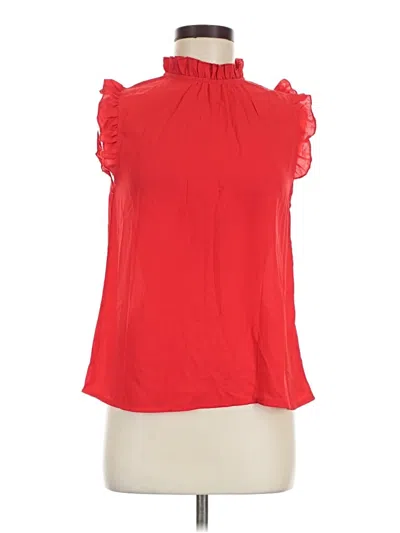 Pre-owned Shein Sleeveless Blouse In Red
