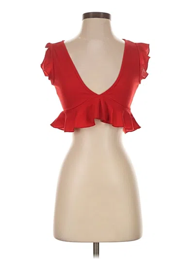 Pre-owned Shein Sleeveless Blouse In Red