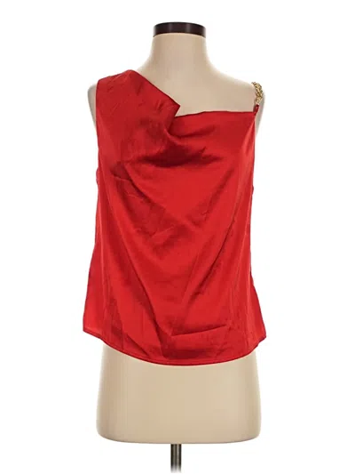 Pre-owned Shein Sleeveless Blouse In Red