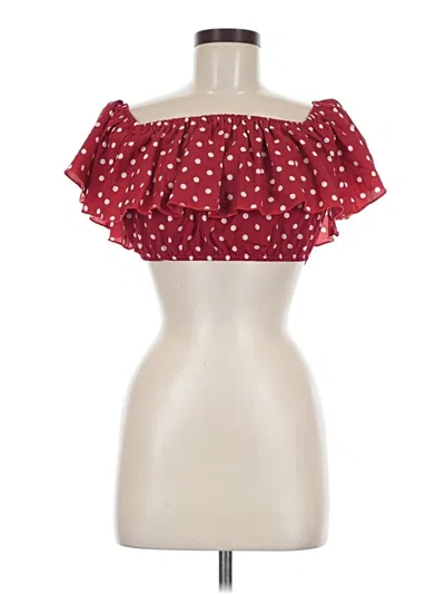 Pre-owned Shein Sleeveless Blouse In Red