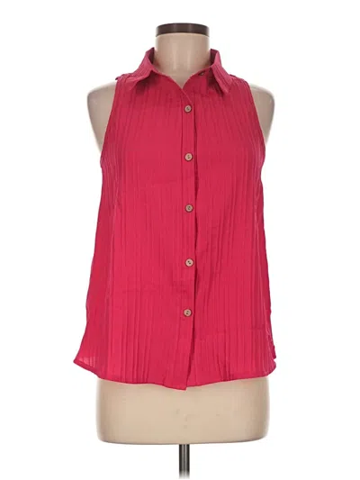 Pre-owned Shein Sleeveless Blouse In Red