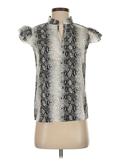 Pre-owned Shein Sleeveless Blouse In Silver