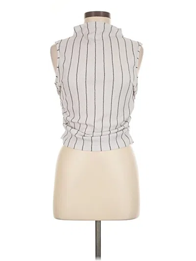 Pre-owned Shein Sleeveless Blouse In Silver