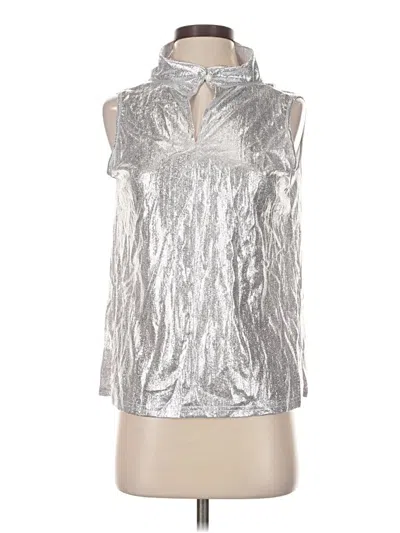 Pre-owned Shein Sleeveless Blouse In Silver