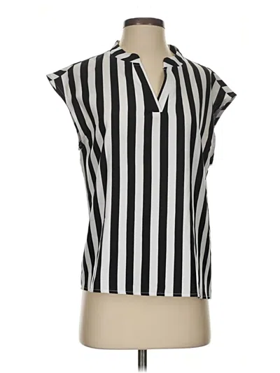 Pre-owned Shein Sleeveless Blouse In Silver