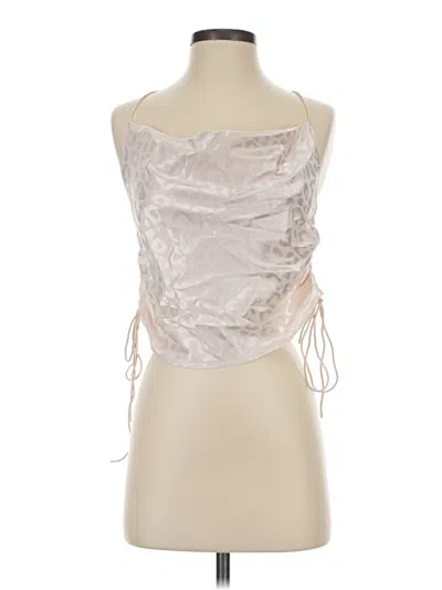 Pre-owned Shein Sleeveless Blouse In Silver