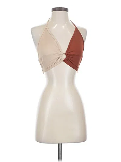 Pre-owned Shein Sleeveless Blouse In Tan