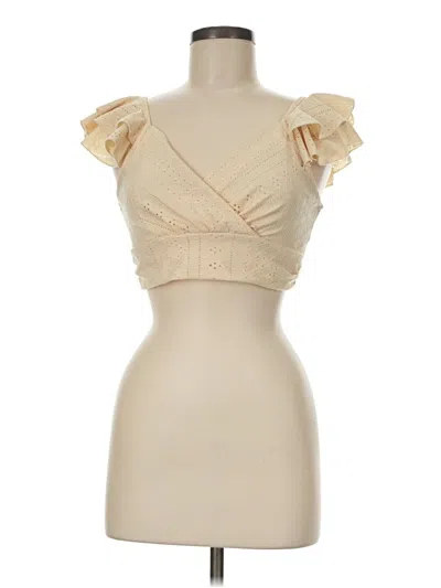 Pre-owned Shein Sleeveless Blouse In Tan