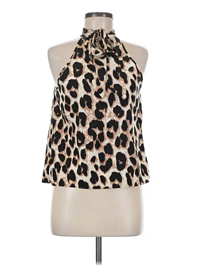 Pre-owned Shein Sleeveless Blouse In Tan