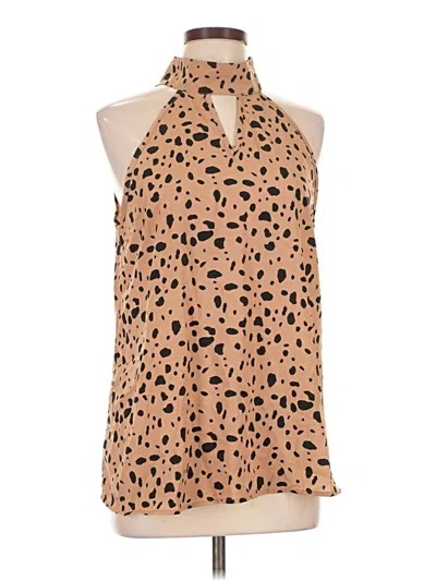 Pre-owned Shein Sleeveless Blouse In Tan