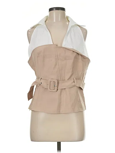 Pre-owned Shein Sleeveless Blouse In Tan