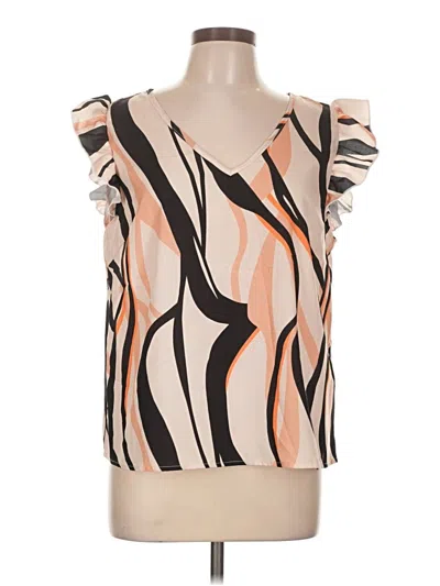 Pre-owned Shein Sleeveless Blouse In Tan