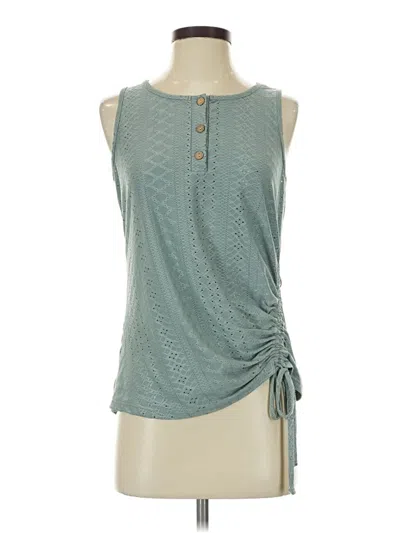 Pre-owned Shein Sleeveless Blouse In Teal