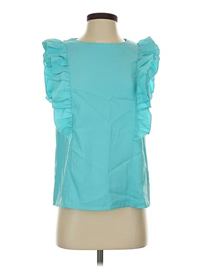 Pre-owned Shein Sleeveless Blouse In Teal