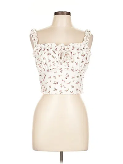 Pre-owned Shein Sleeveless Blouse In White