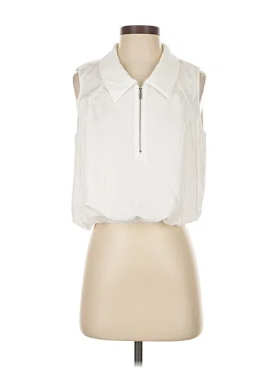 Pre-owned Shein Sleeveless Blouse In White