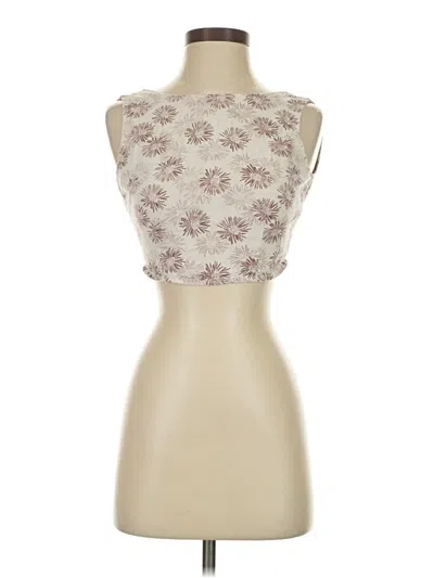 Pre-owned Shein Sleeveless Blouse In White