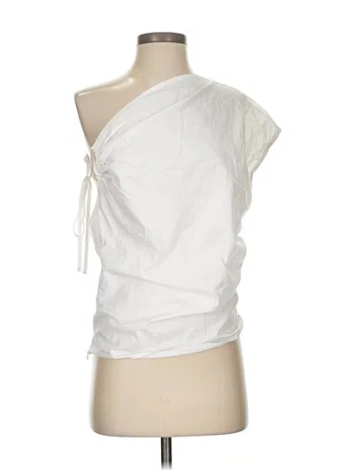 Pre-owned Shein Sleeveless Blouse In White