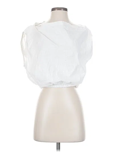 Pre-owned Shein Sleeveless Blouse In White
