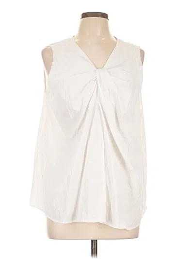 Pre-owned Shein Sleeveless Blouse In White