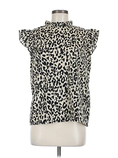 Pre-owned Shein Sleeveless Blouse In White